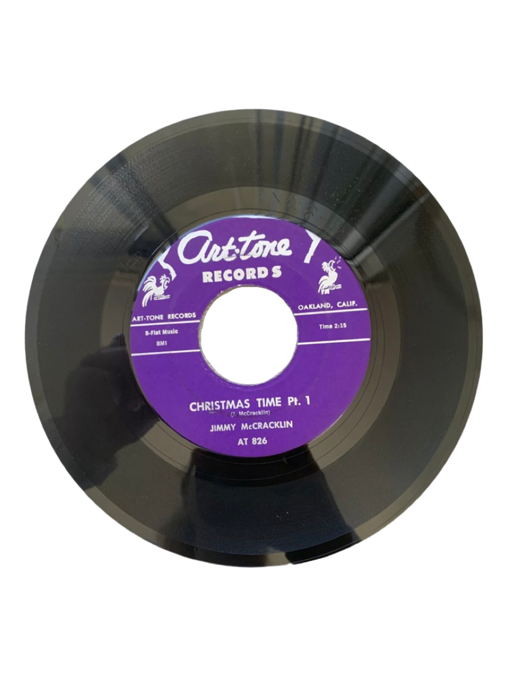 Jimmy McCracklin Christmas Time Part 1 & 2 R&B 7" 45 Vinyl Art-Tone Records 1961